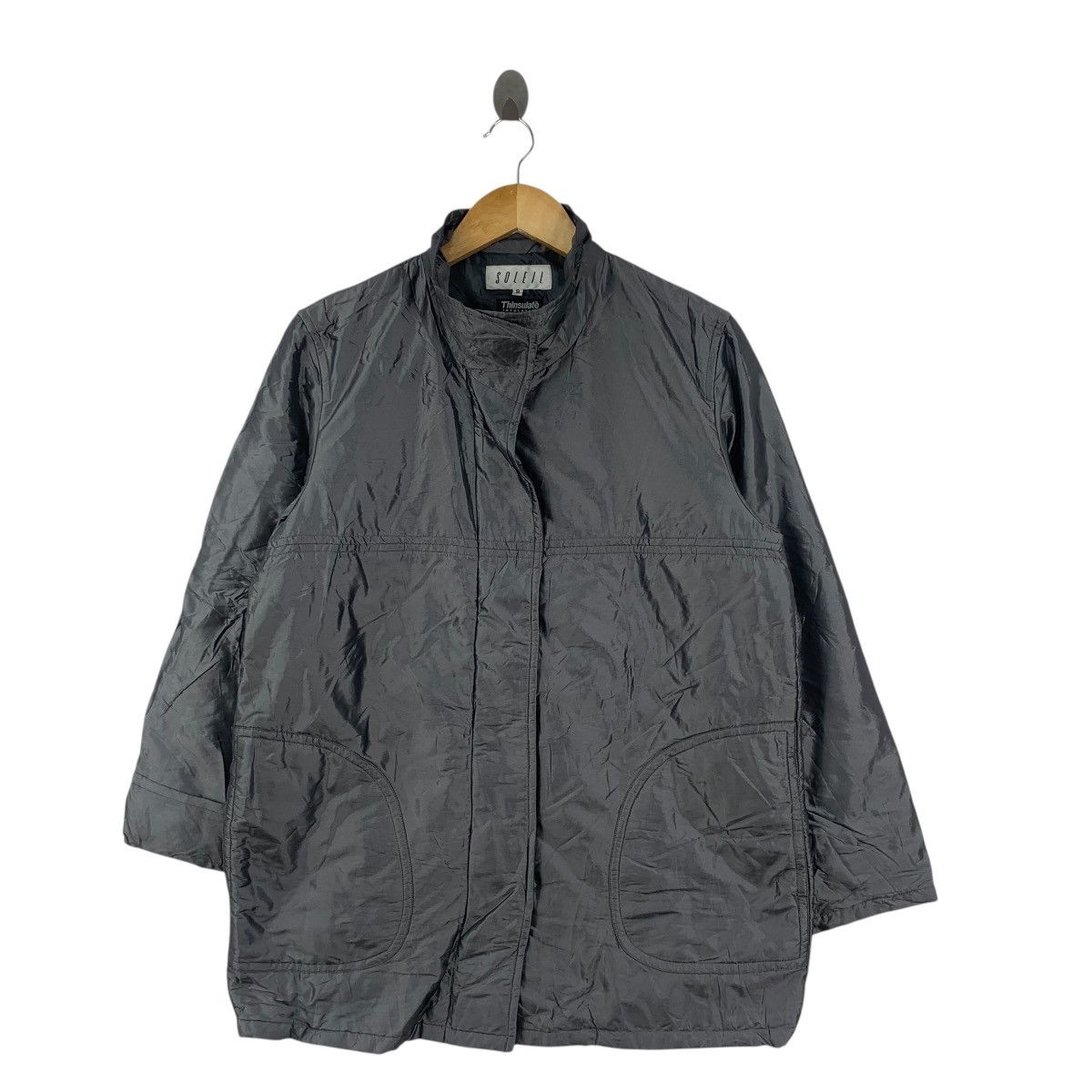 Vintage Vintage SOLEIL THINSULATE INSULATION Minimalist Trench Coat Size S / US 4 / IT 40 - 4 Thumbnail