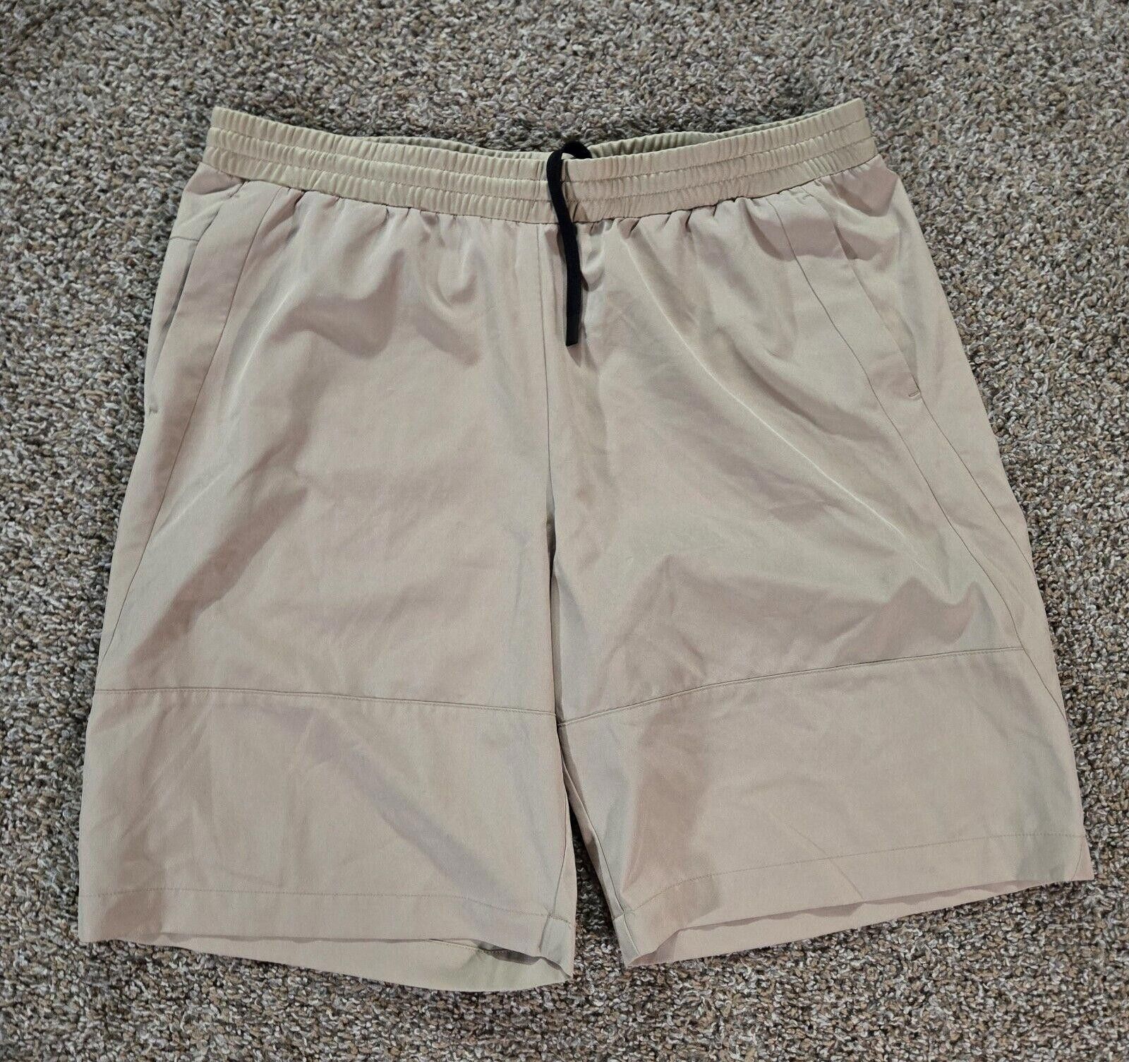 Designer Khaki FLX Large Tall Drawstring Waist Band Shorts Size US 34 / EU 50 - 1 Thumbnail