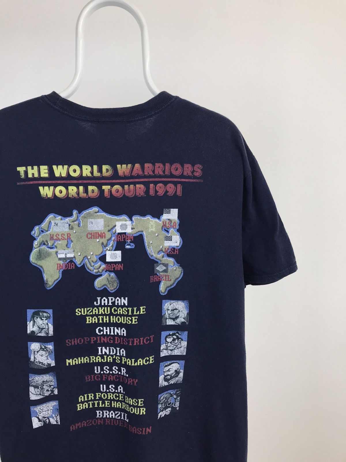 Vintage Vintage Street Fighter 2 World Tour 91 Tee Size US XL / EU 56 / 4 - 2 Thumbnail