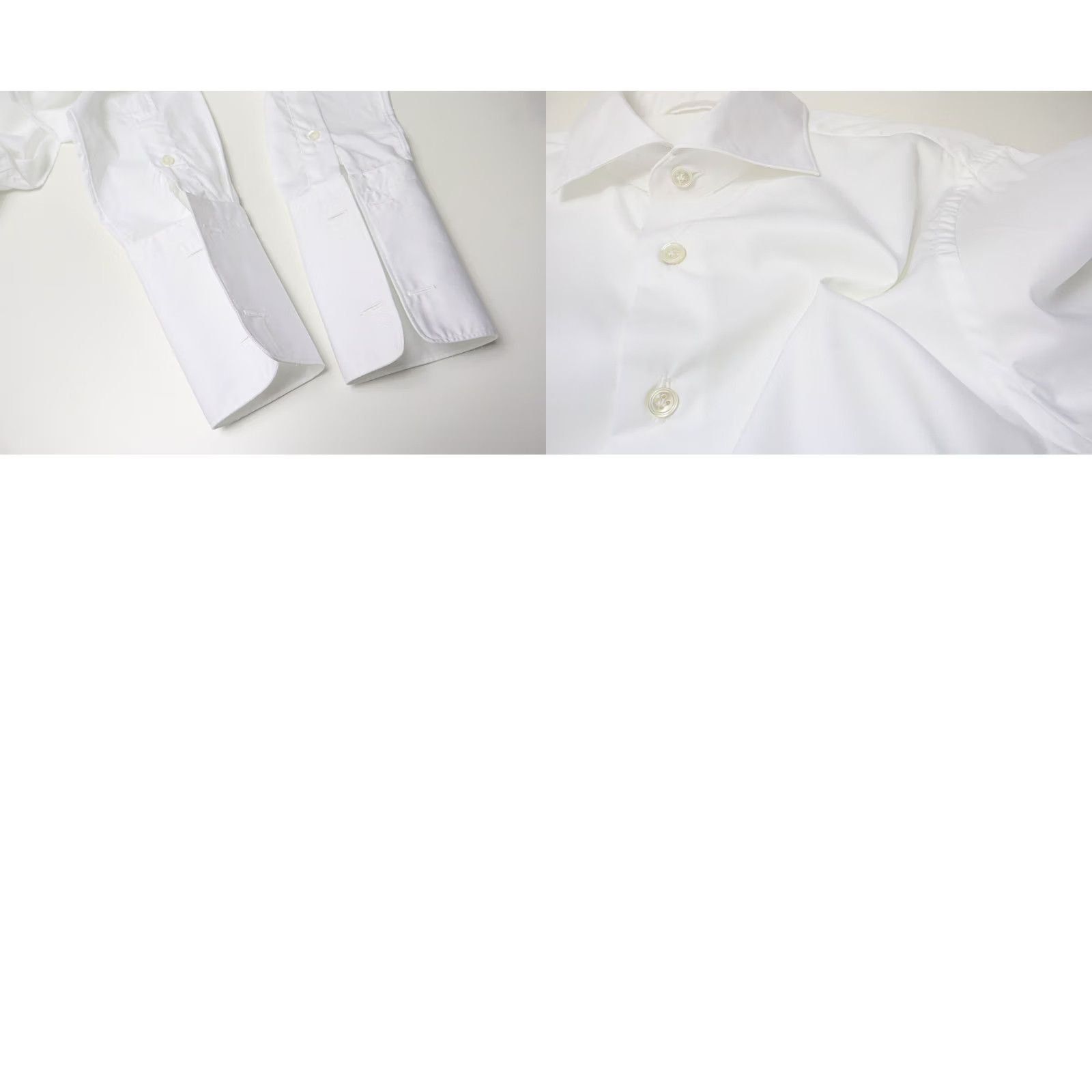 Suitsupply SUITSUPPLY Formal Shirt Extra Slim Fit Men's MEDIUM Collared Long Sleeve White Size 40R - 8 Thumbnail