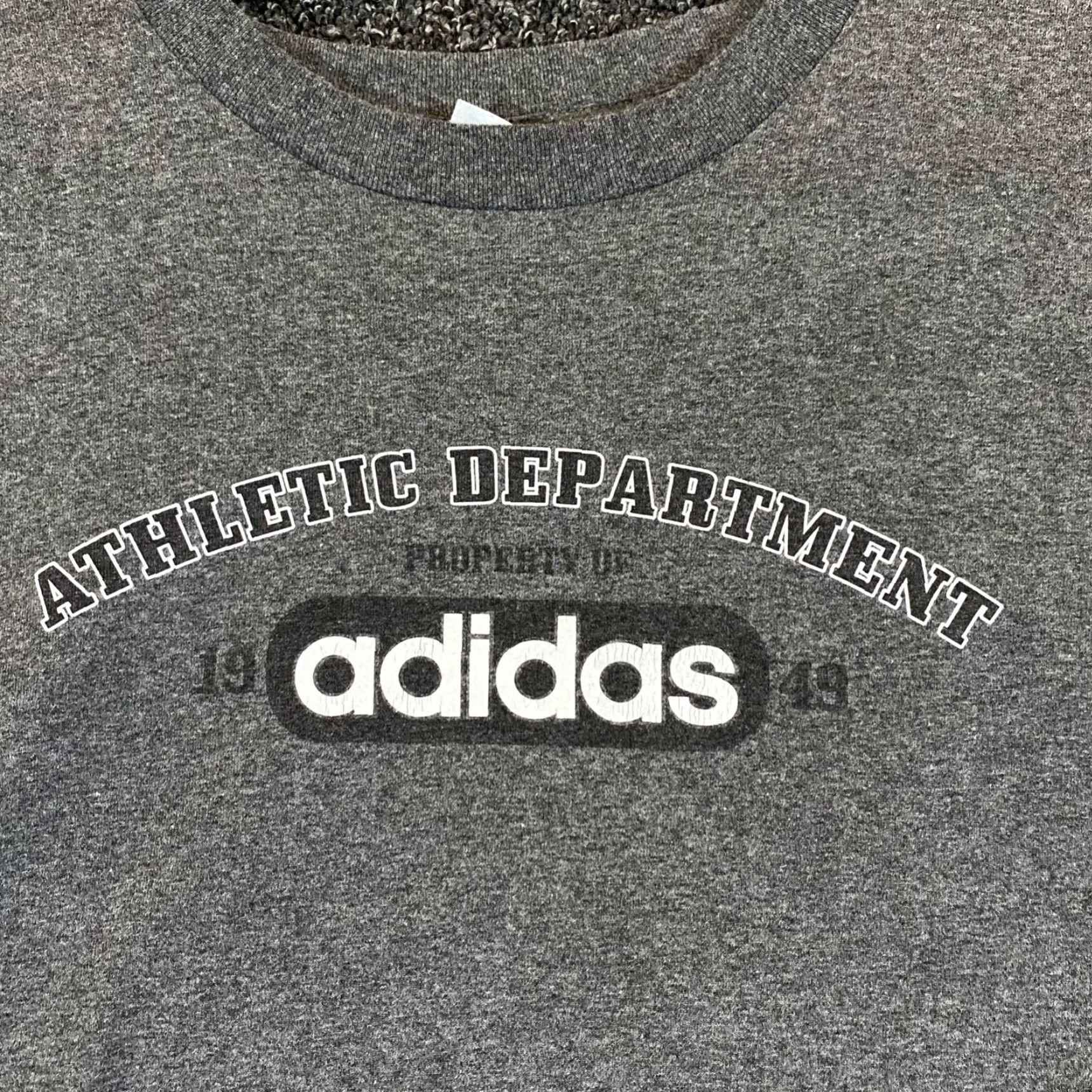 Adidas VINTAGE Adidas Shirt Mens Large Gray Athletic Department Tee Short Sleeve Casual Y2K Size US L / EU 52-54 / 3 - 2 Thumbnail