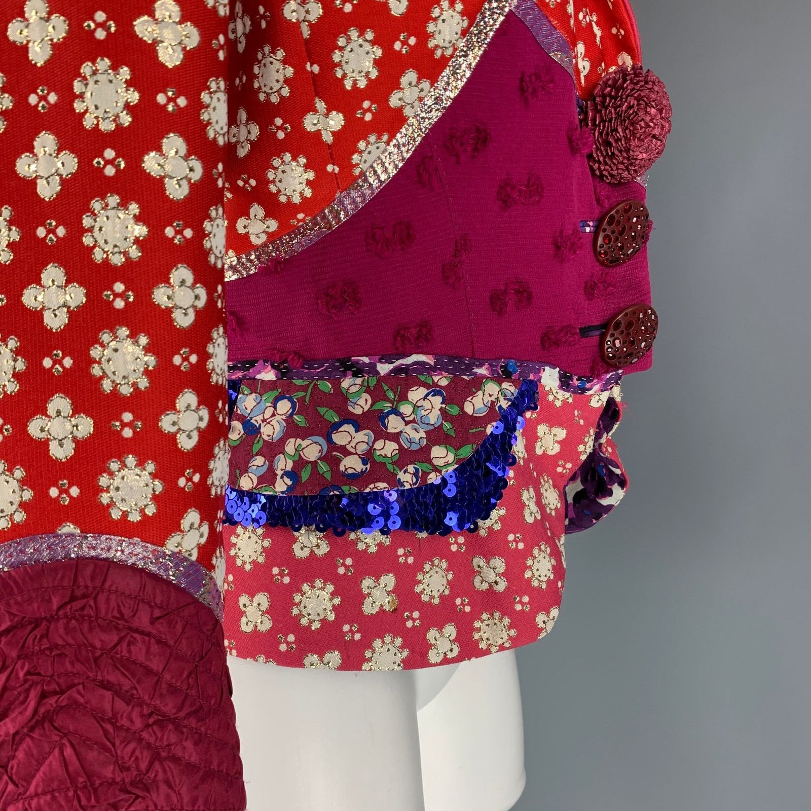 Louis Vuitton Size 6 Multi-Color Embroidered Polyester Blend Jacket Size M / US 6-8 / IT 42-44 - 4 Thumbnail