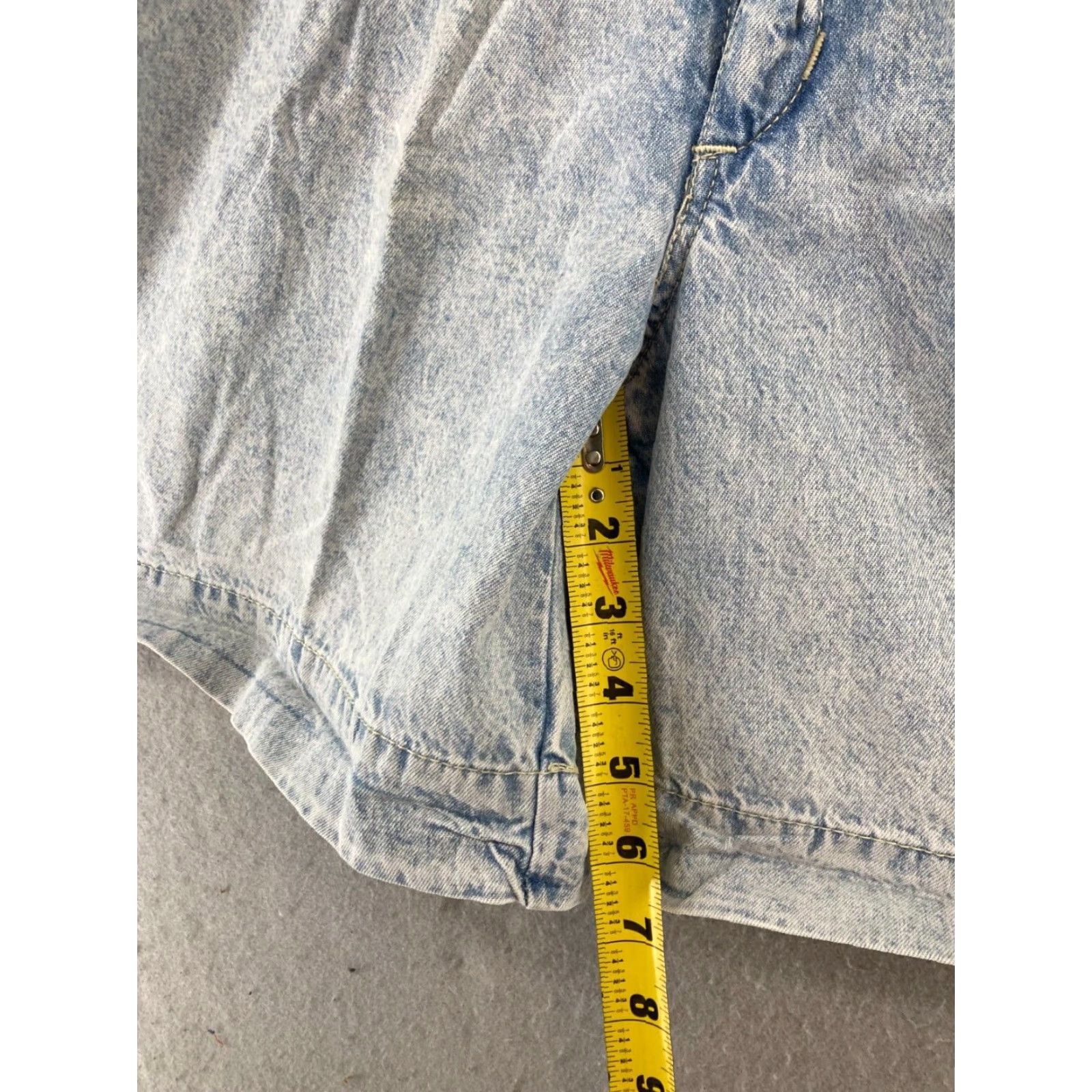 Vintage VINTAGE Gitano Womens Shorts 7/8 High Rise Pleated Denim 80s 90s Blue Adult Regular Size 28 in Waist Womens Size 28" / US 6 / IT 42 - 4 Thumbnail