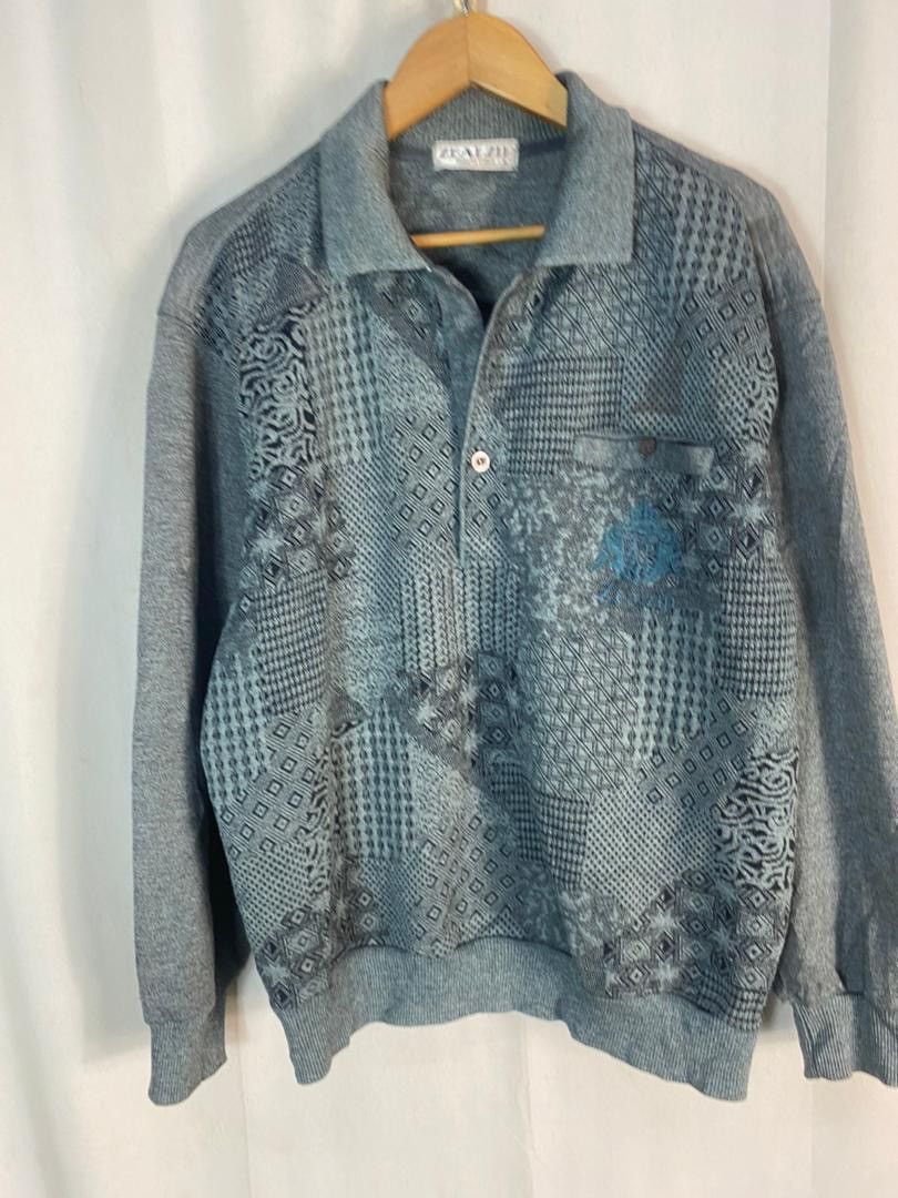 Japanese Brand × Vintage Vintage Zealzip half button polo sweatshirt Size US M / EU 48-50 / 2 - 3 Thumbnail