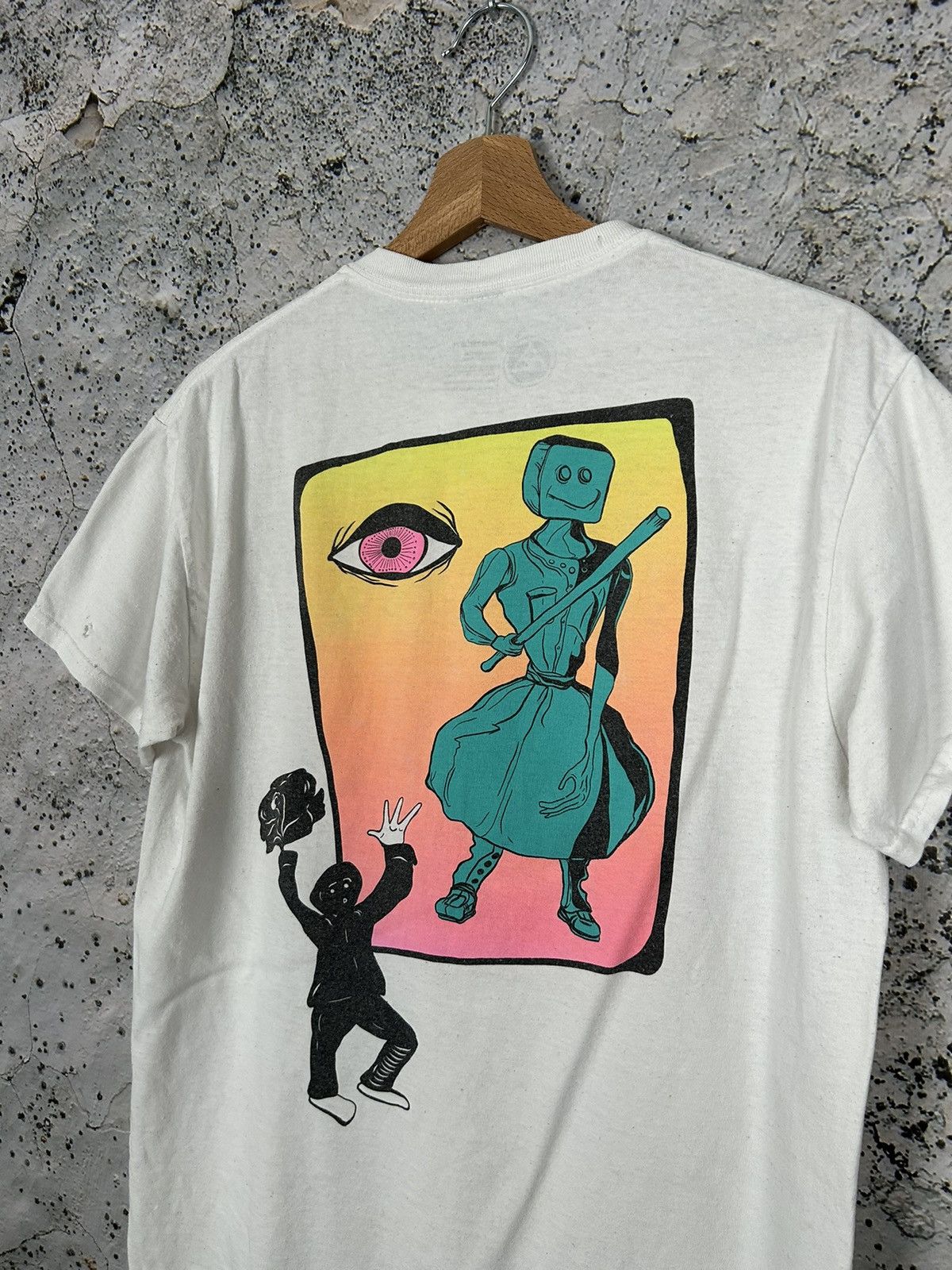 Vintage Welcome Skateboards Alternative Art Graphic Tee Size US M / EU 48-50 / 2 - 2 Thumbnail