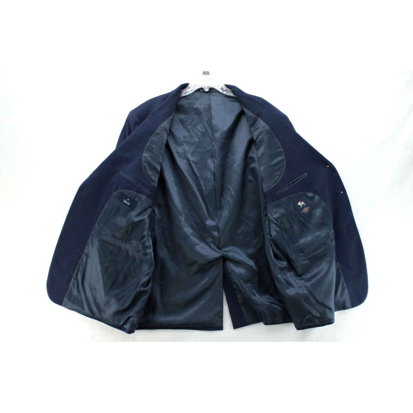 Hart Schaffner Marx Hart Schaffner Marx Blazer Jacket Single-Breasted 2-Button Navy Pin Stripe Wool 50R Men UTFVTG Vest? Size US M / EU 48-50 / 2 - 4 Thumbnail