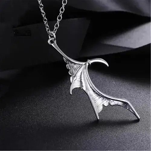 Jewelry Gothic punk devil wings couple necklace Size ONE SIZE - 3 Thumbnail