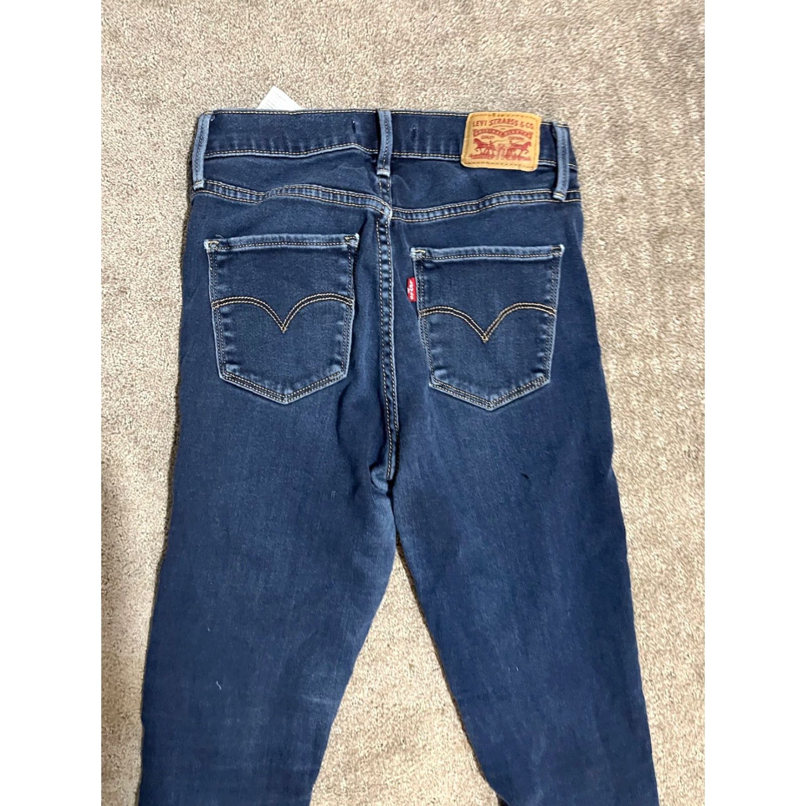 Levi's Levi's 720 High Rise Super Skinny Blue Denim Jeans Size 26 26x30 Womens Regular Jeans Size 26" / US 2 / IT 38 - 4 Thumbnail