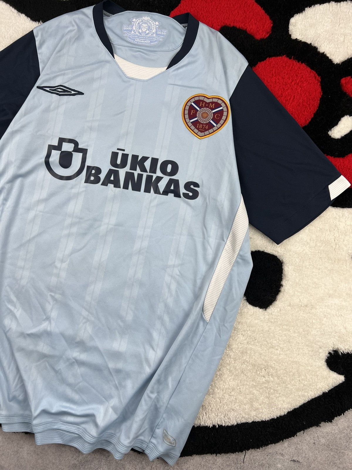 Umbro Umbro Heart Of Midlothian 2009/10 Football Soccer Y2K Jersey Size US M / EU 48-50 / 2 - 3 Thumbnail