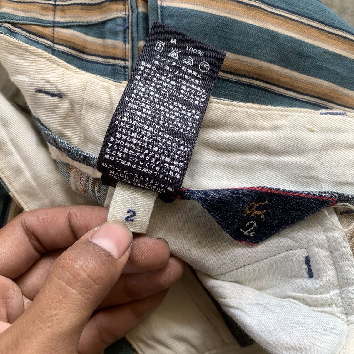 45rpm 45rpm Vintage Suspenders Trousers Style Kapital Size US 29 - 9 Thumbnail