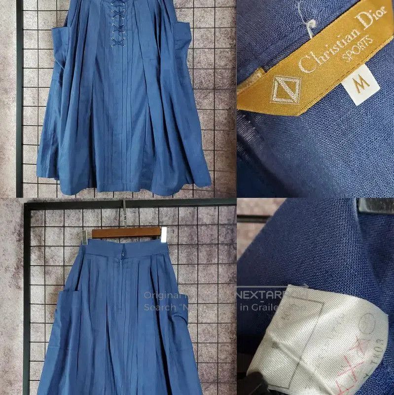 Dior Dior Pleated Summer Skirt in Blue . Size 26" / US 2 / IT 38 - 1 Thumbnail