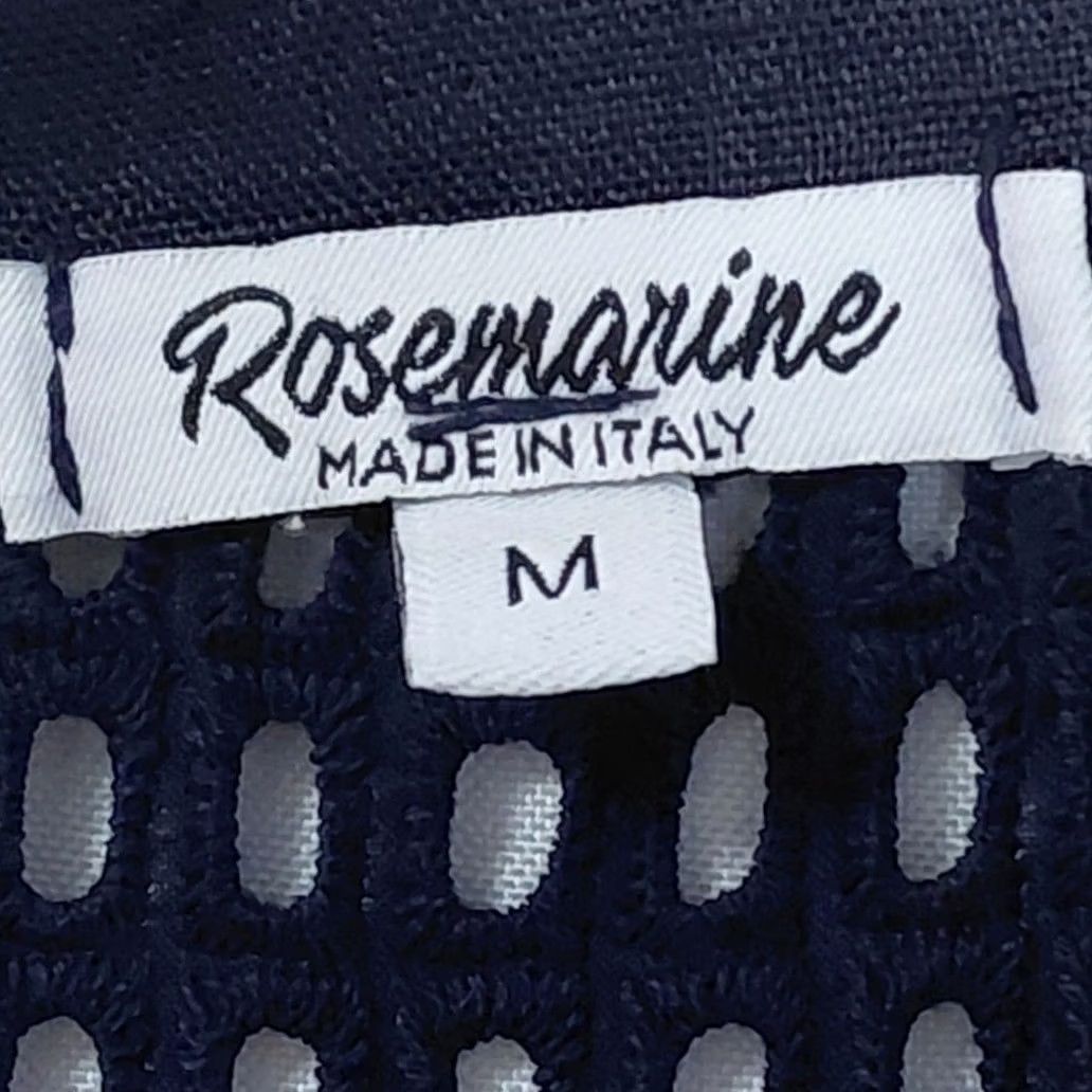 Vintage Rosemarine Dress M Black Sleeveless Collared Solid Women Made in Italy Size M / US 6-8 / IT 42-44 - 3 Thumbnail