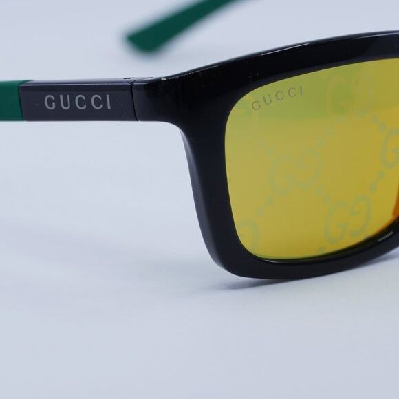 Gucci 🕶️ New Gucci GG1735S 005 Sunglasses - Black with Green Size ONE SIZE - 3 Thumbnail