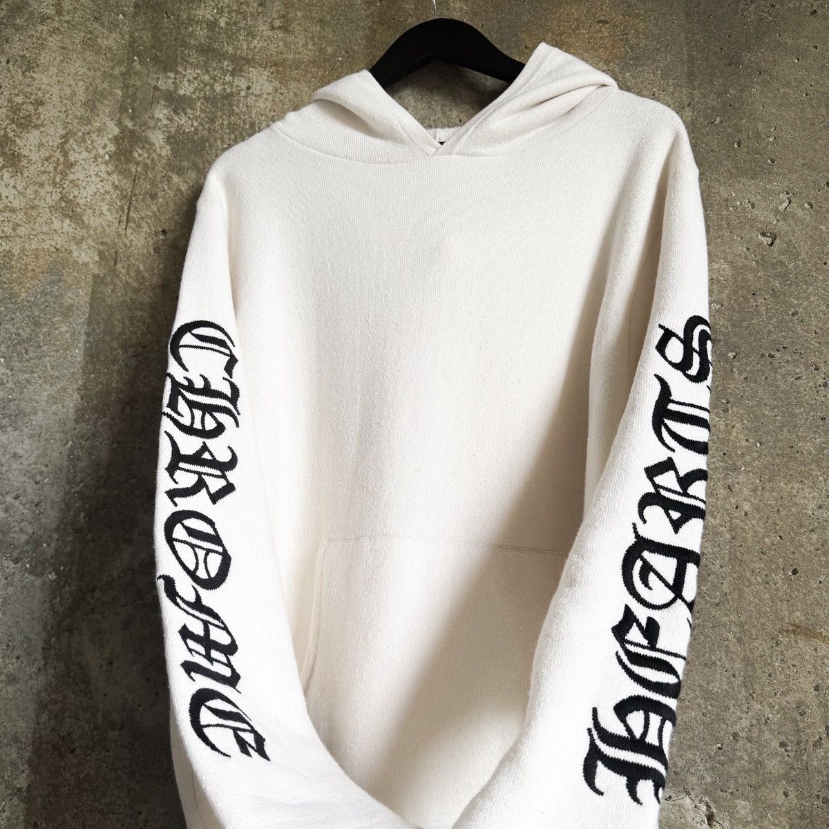 Chrome Hearts Chrome Hearts Cashmere Life Sentence Embroidered Knit Hoodie Size US M / EU 48-50 / 2 - 3 Thumbnail