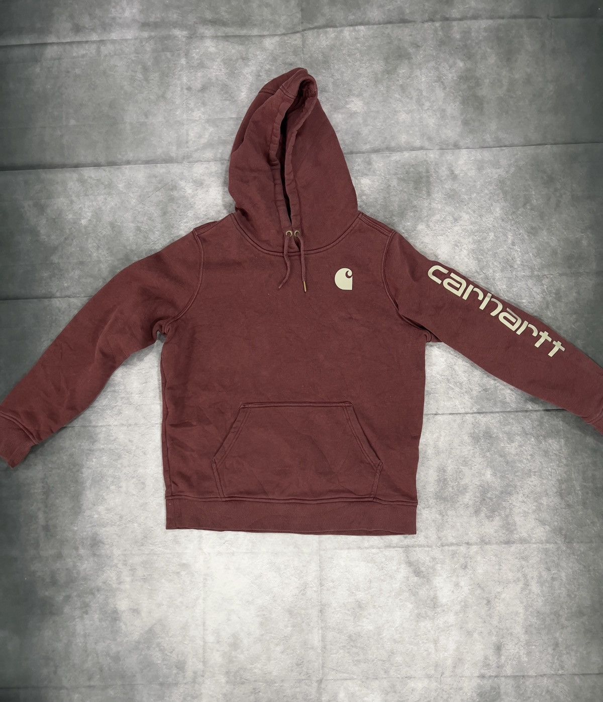 Carhartt Carhartt Pullover Hoodie Maroon Size US L / EU 52-54 / 3 - 1 Thumbnail