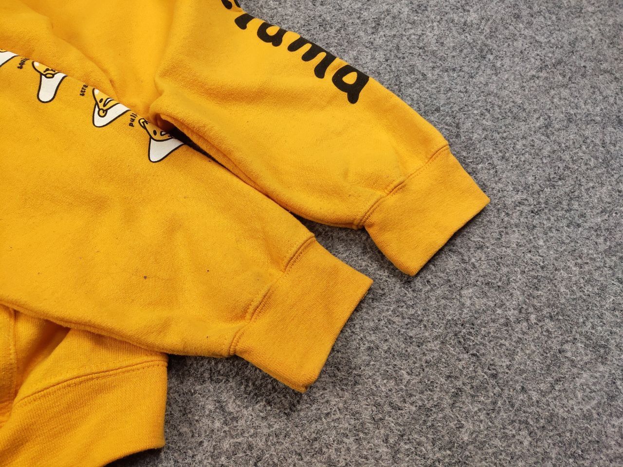 Japanese Brand Gudetama Japan Sanrio The Lazy Egg Yellow Hoodie Size US M / EU 48-50 / 2 - 15 Thumbnail