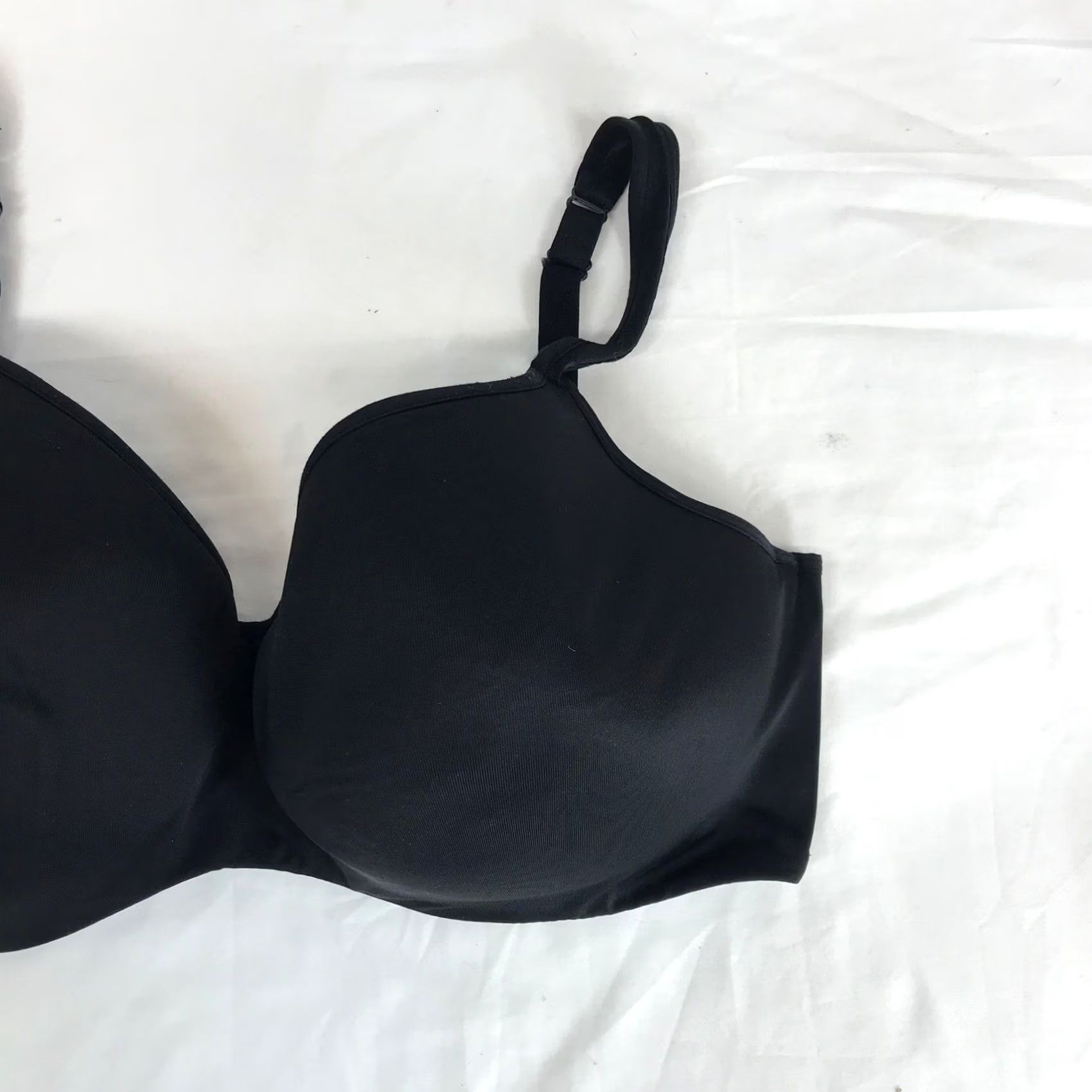 Vintage VINTAGE? No — Cacique Balconette Bra Black 42DDD Plus Size Underwire Seamless Shapewear Womens Size ONE SIZE - 3 Thumbnail