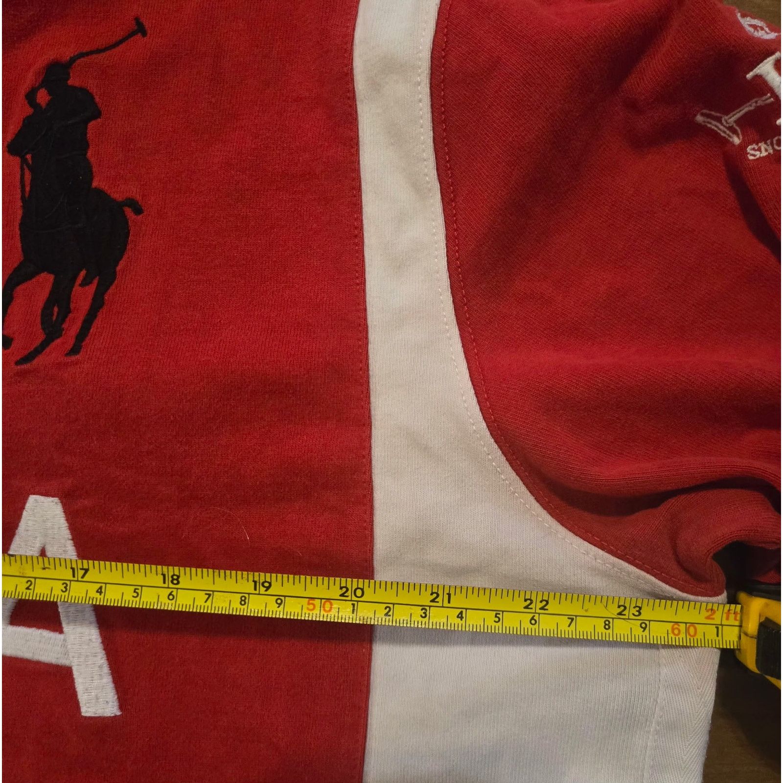 Polo Ralph Lauren Polo Ralph Lauren Red Big Pony Italia Long Sleeve Size XL Size US XL / EU 56 / 4 - 11 Thumbnail