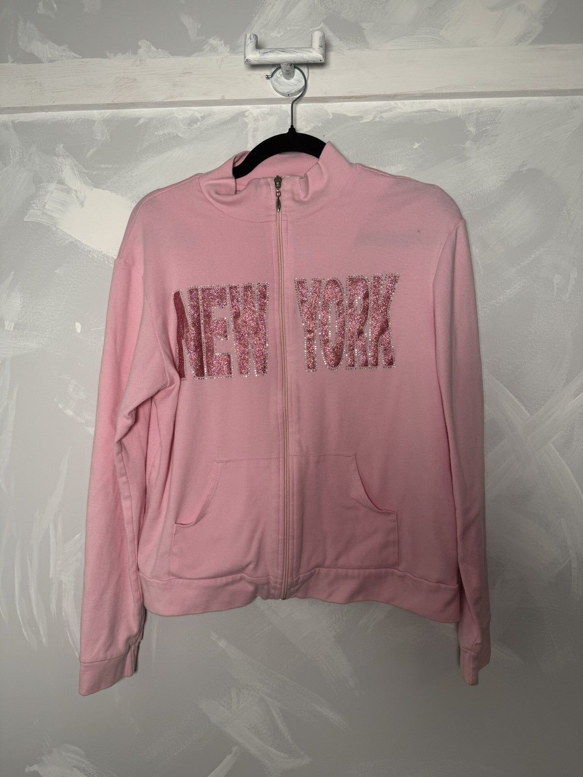 Designer × Streetwear × Vintage Memory Lane Park New York Pink Zip 