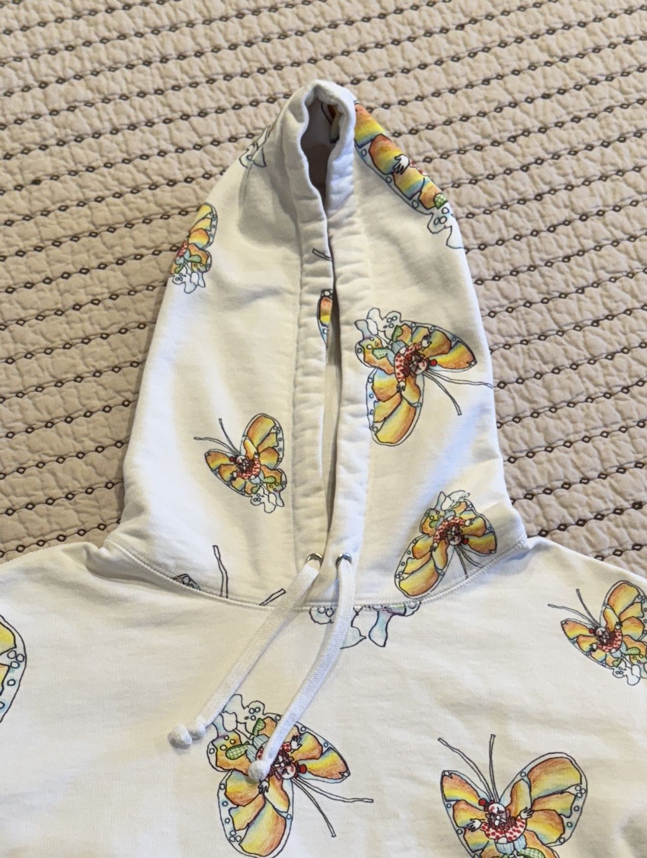 Supreme SUPREME GONZ BUTTERFLY HOODED SWEATSHIRT CREAM SMALL Size US S / EU 44-46 / 1 - 4 Thumbnail
