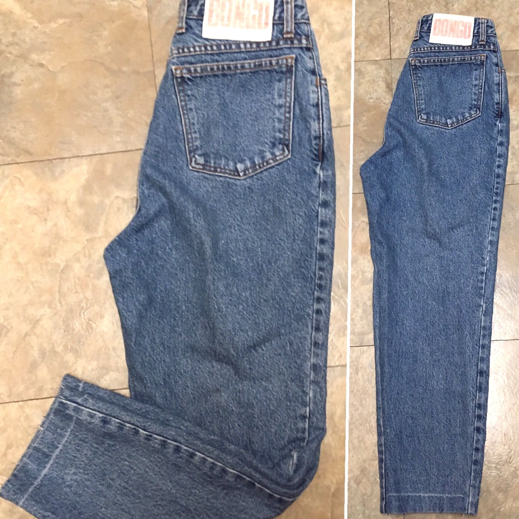 Vintage VINTAGE BONGO Jeans USA High Waist Tapered Leg 29 1/2" Waist 13 Juniors 80s 90s Denim Blue Mens Womens Girls? Size 34" / US 12 / IT 48 - 7 Thumbnail