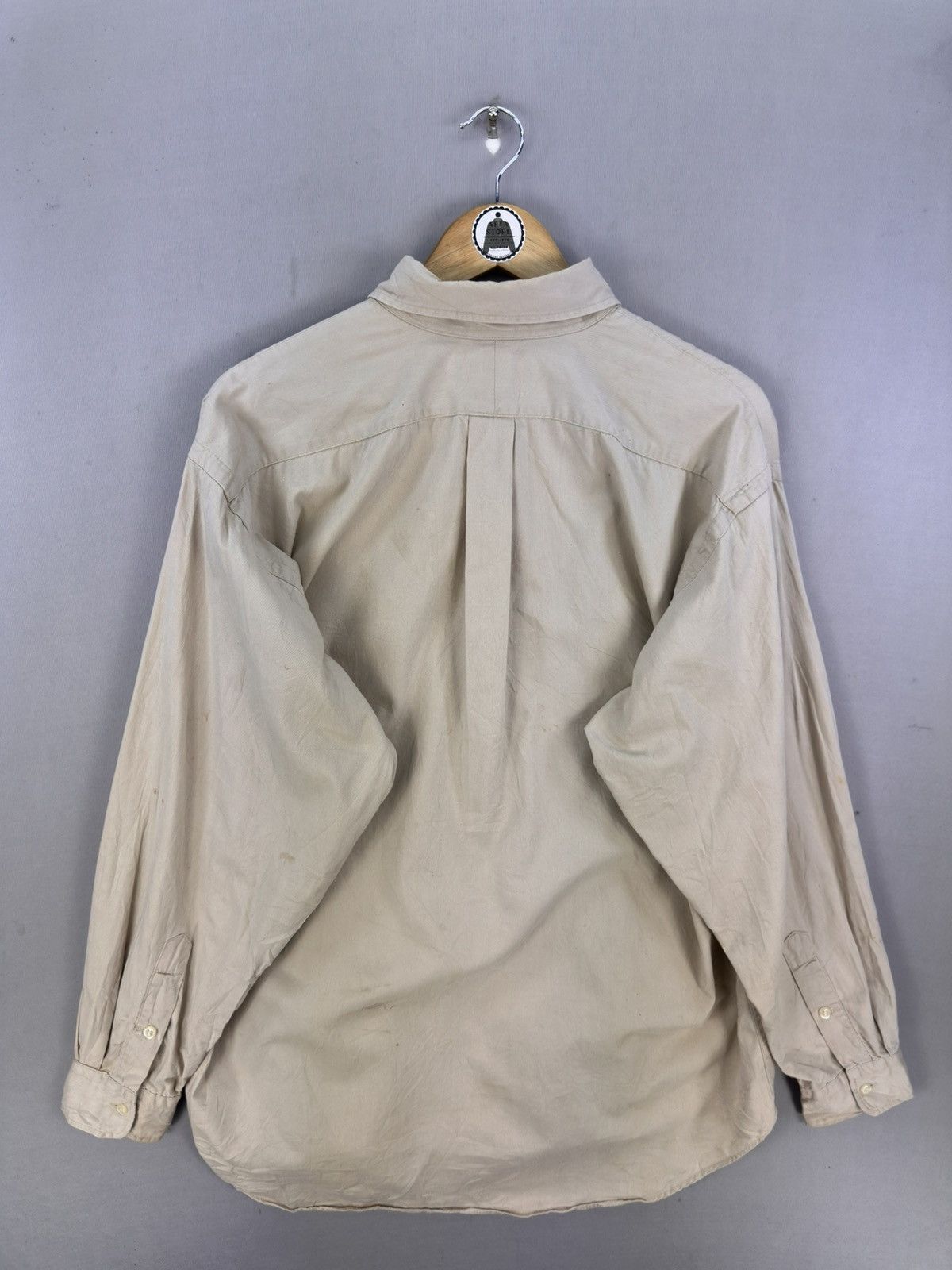Ralph Lauren Vintage 90’s Ralph Lauren Plain Flannel Shirt Size US XXL / EU 58 / 5 - 4 Thumbnail