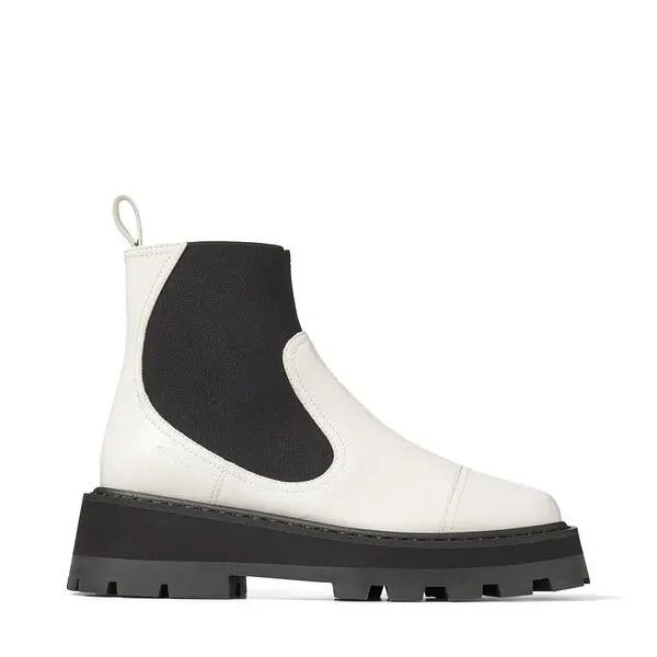 Jimmy Choo o1y0326 Ankle Boots in White/Black Size US 9.5 / IT 39.5 - 1 Thumbnail