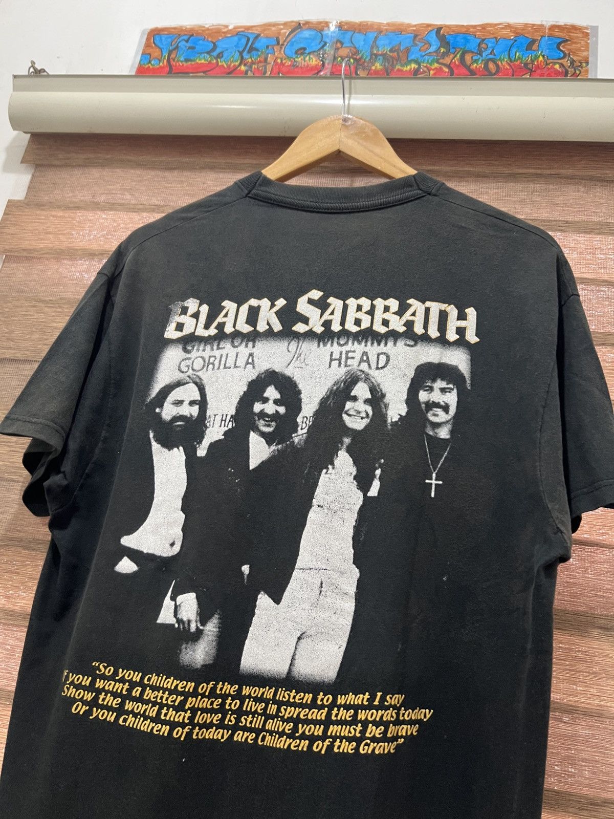 Band Tees × Vintage Vintage 90s Euro Black Sabbath Parking Lot Boot Size US L / EU 52-54 / 3 - 6 Thumbnail