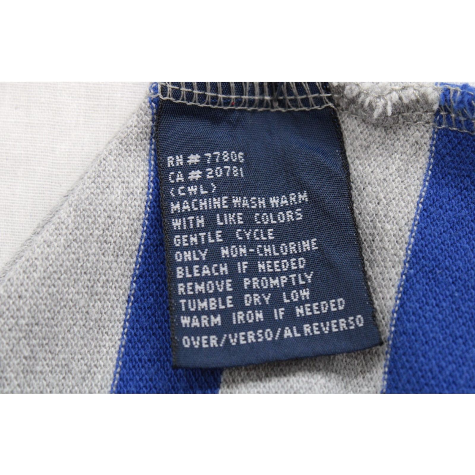 Tommy Hilfiger VINTAGE Tommy Hilfiger Polo Shirt Men's XL Blue Gray Striped Y2K Athletic Retro Size US XL / EU 56 / 4 - 6 Thumbnail