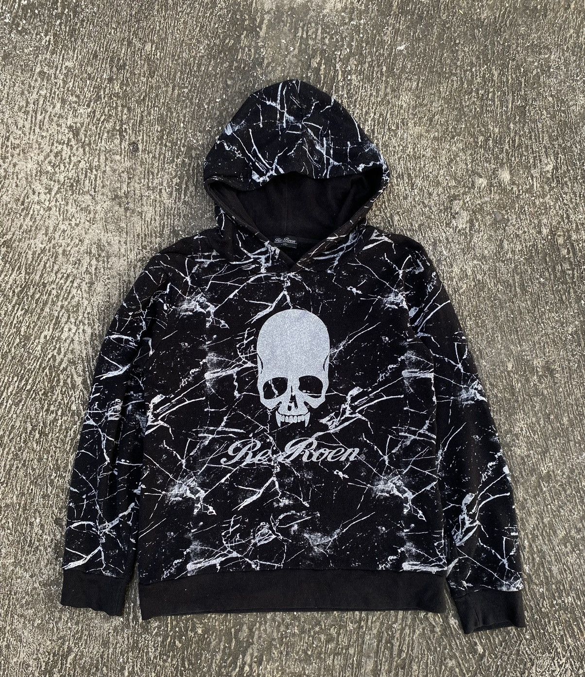 image of If Six Was Nine x Roen Re:roen Skulls Hoodie in Black, Men's (Size Medium)
