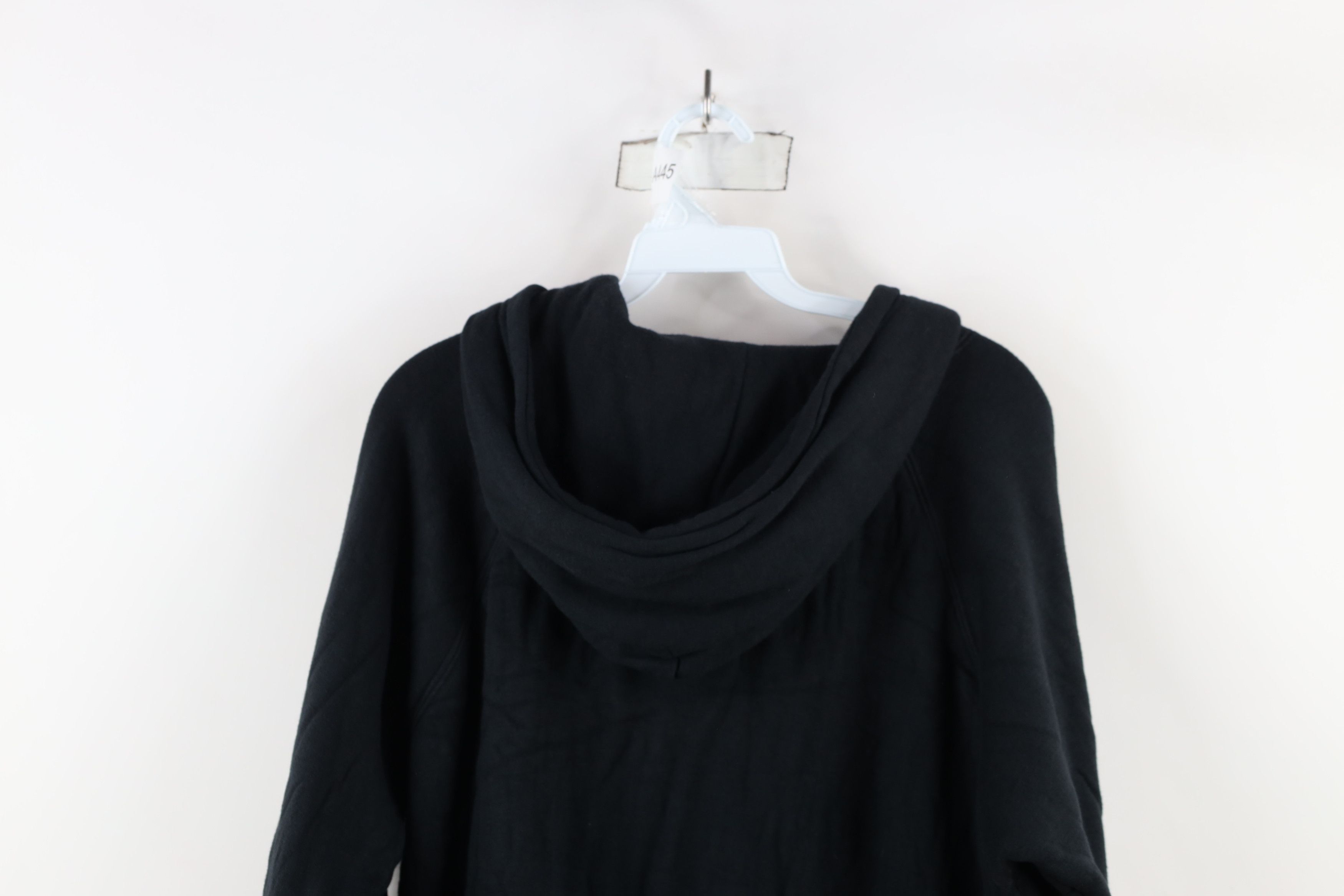 Vintage Vintage 80s 90s Streetwear Lined Blank Zip Hoodie Black Size US L / EU 52-54 / 3 - 12 Thumbnail