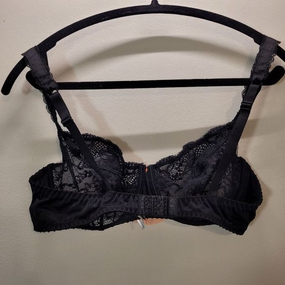 Other Aubade Black Lace Pink Froufrou Size 38c Size ONE SIZE - 2 Thumbnail