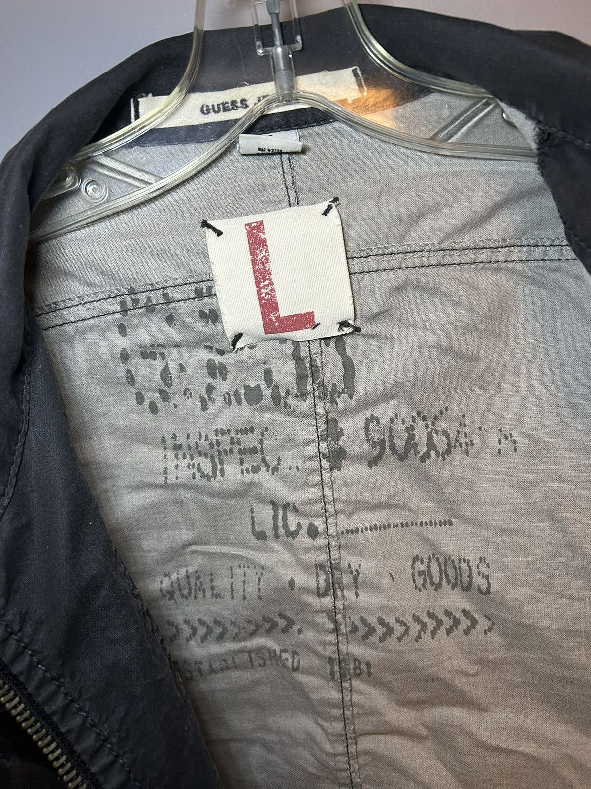 Guess Vintage Guess Jeans USA “margelia” stitch tag zip up jacket Size US L / EU 52-54 / 3 - 11 Thumbnail