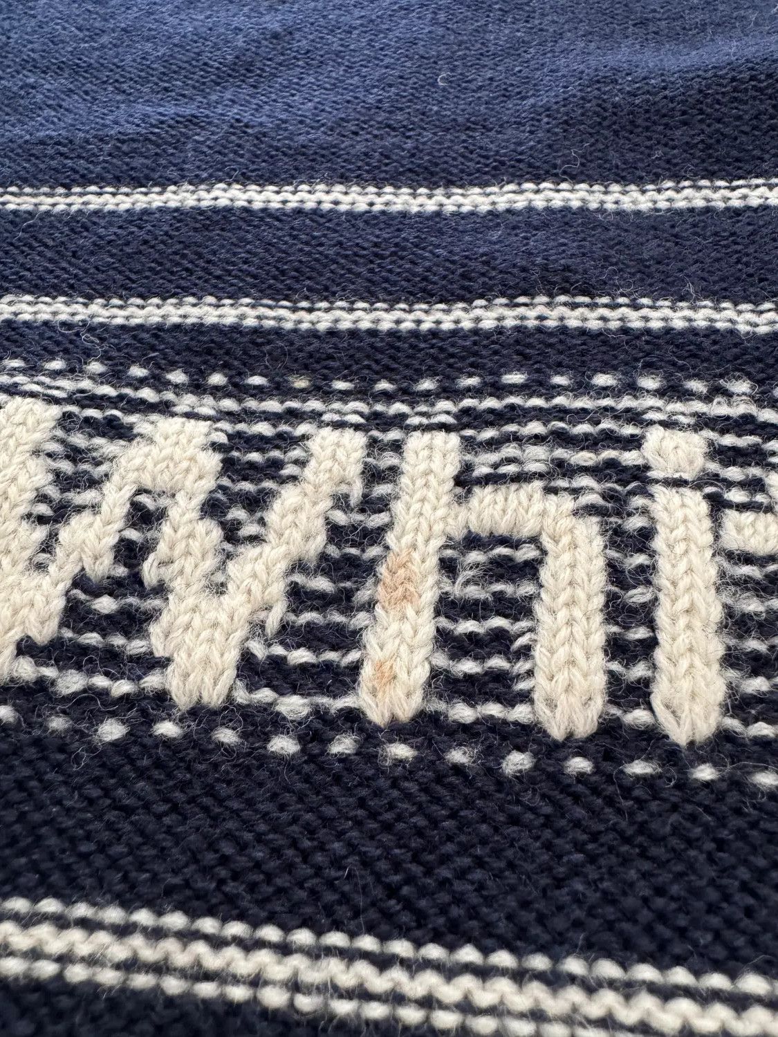 Off-White Off-White Distressed Intarsia Logo Wool Sweater Size US M / EU 48-50 / 2 - 5 Thumbnail