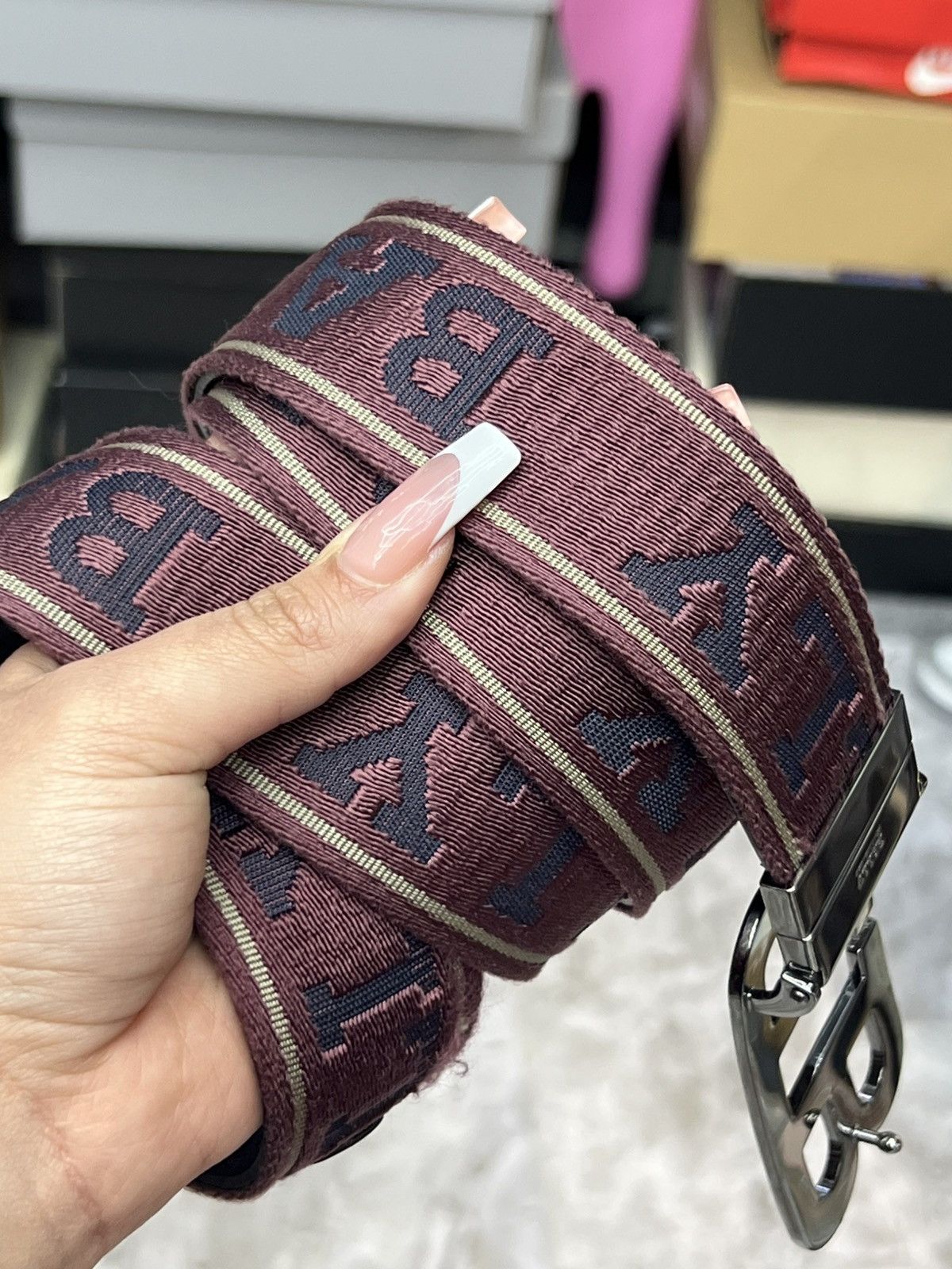 Bally Bally Mirror B Buckle Reversible Belt Size 36 - 5 Thumbnail
