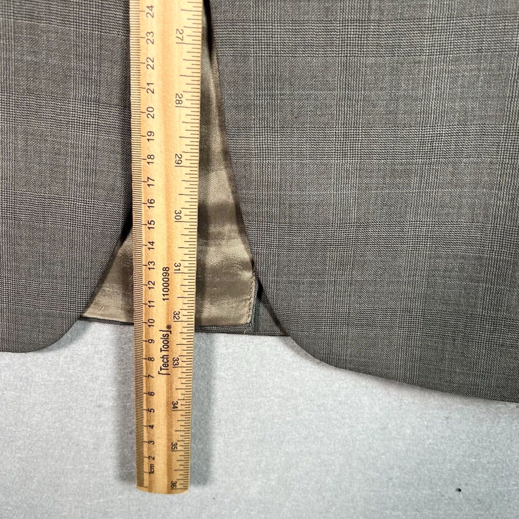 Ralph Lauren VINTAGE Lauren Ralph Lauren Wool & Cashmere Sport Coat Blazer 2 Button Single-Breasted Mens 42R Brown Houndstooth Tweed Canada 90s? Size 42R - 3 Thumbnail