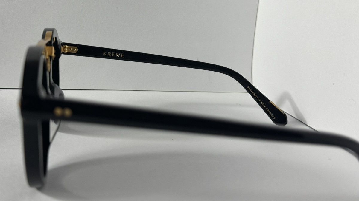 Krewe KREWE St Louis Nylon Black + Shadow 24K Polarized Sunglasses Size ONE SIZE - 4 Thumbnail