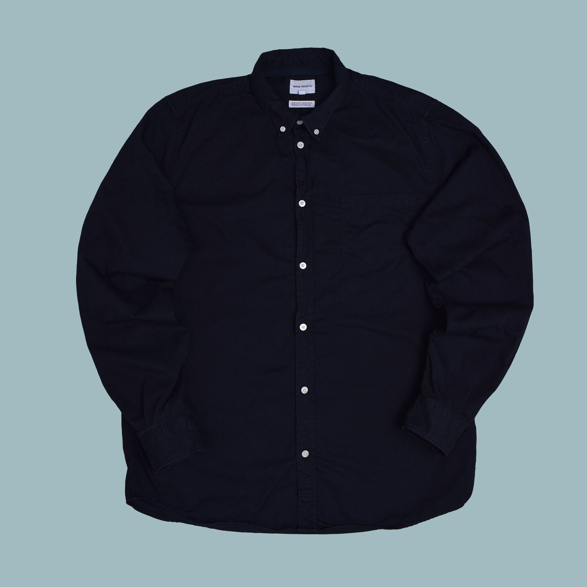 Norse Projects NORSE PROJECTS ANTON LIGHT TWILL OXFORD SHIRT NAVY Size US XL / EU 56 / 4 - 1 Thumbnail