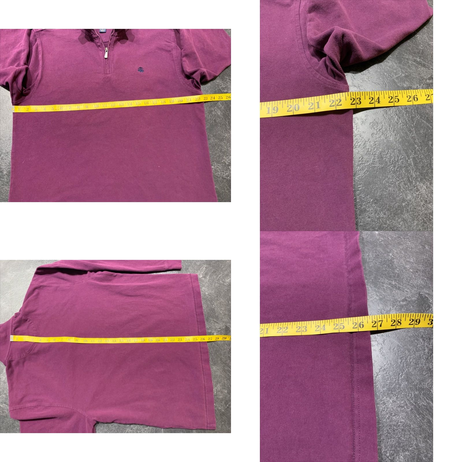 Brooks Brothers BROOKS BROTHERS 346 Fleece Pullover 1/4 Zip Neck Activewear Men Size L Maroon Size US L / EU 52-54 / 3 - 8 Thumbnail