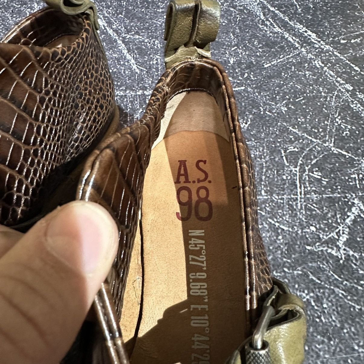 A.S.98 A.S 98 Airsteps Women’s Leather Flats Sandals Size 39 Rick O Size US 9 / IT 39 - 15 Thumbnail