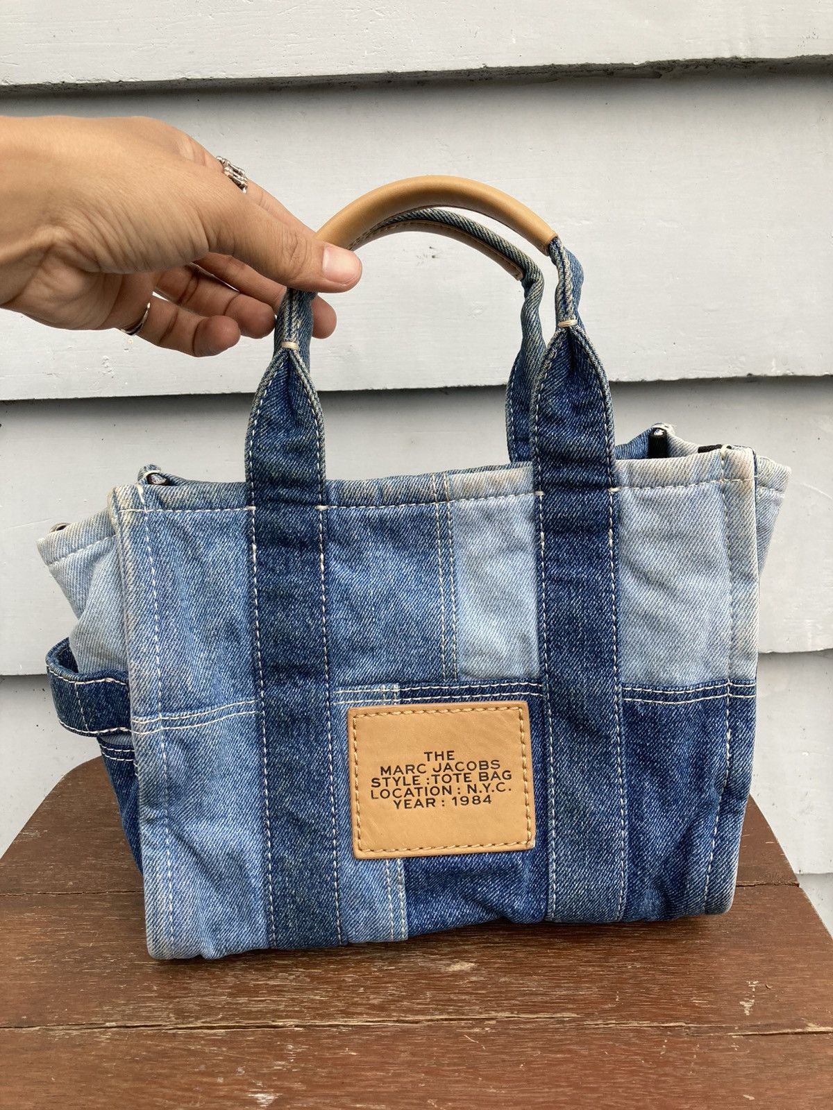 Designer × Vintage The Tote Bag Denim Jeans Material Size ONE SIZE - 2 Thumbnail