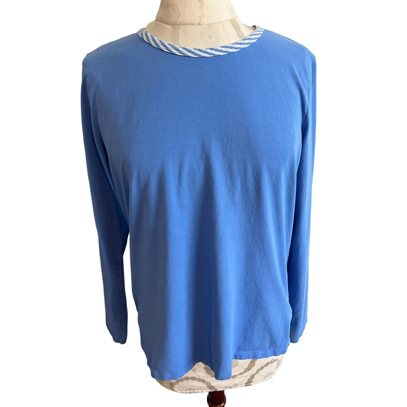 Lands' End Lands End Long Sleeve Casual Tshirt Petite Medium Size M / US 6-8 / IT 42-44 - 1 Thumbnail