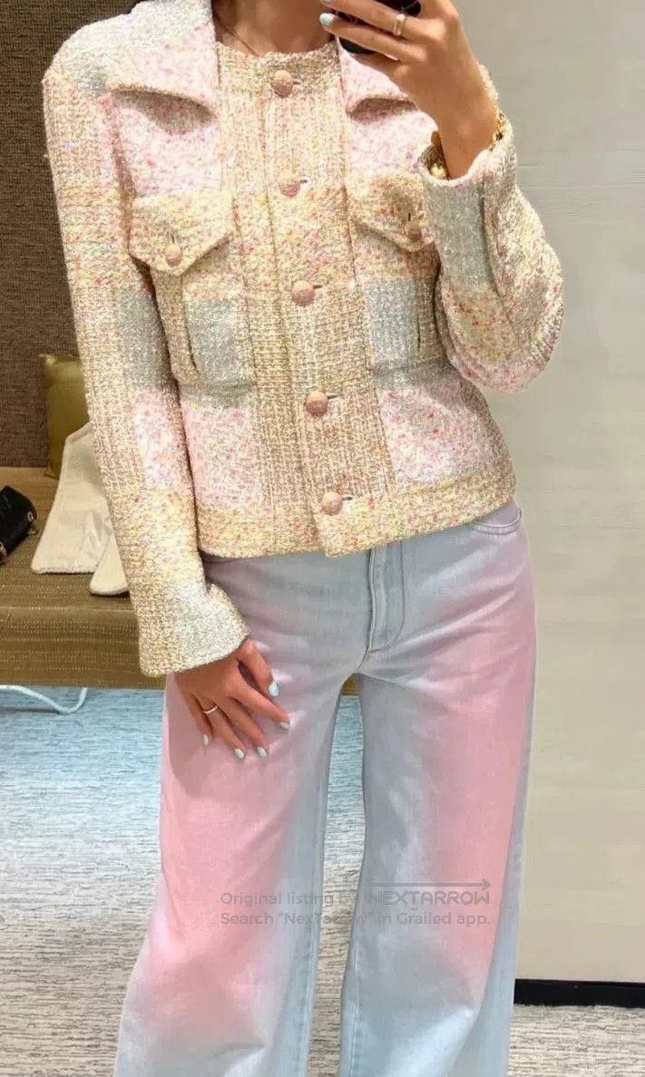 Chanel Chanel 24C Tweed Metallic Jacket. Size XXS / US 00 / IT 34 - 2 Thumbnail