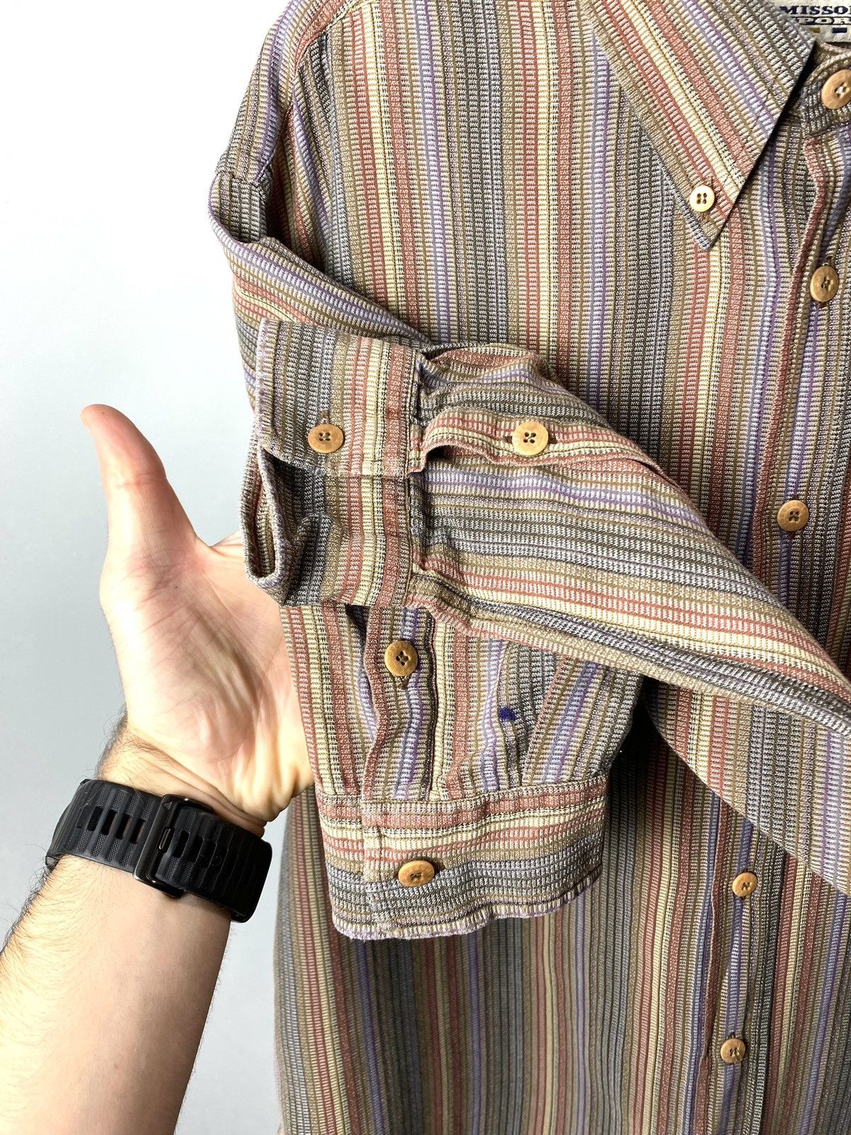 Missoni Vintage Missoni Sport Pattern Striped Shirt Size US XL / EU 56 / 4 - 8 Thumbnail