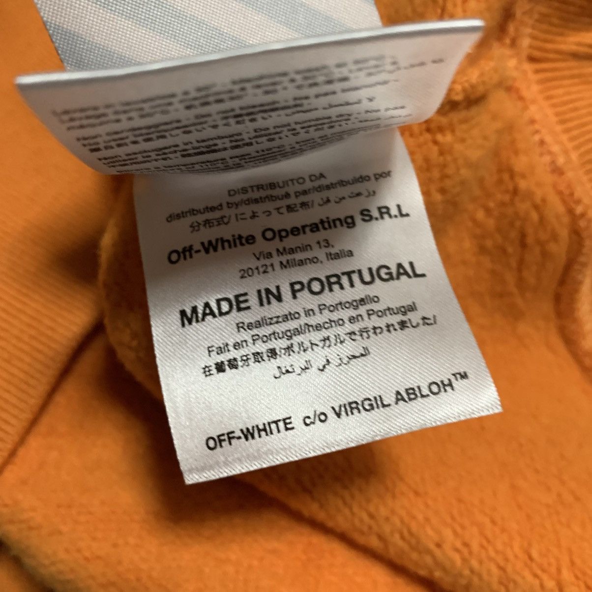 Off-White Off White Medium Arrows Graphic Orange Sweatshirt Crewneck Size US M / EU 48-50 / 2 - 9 Thumbnail