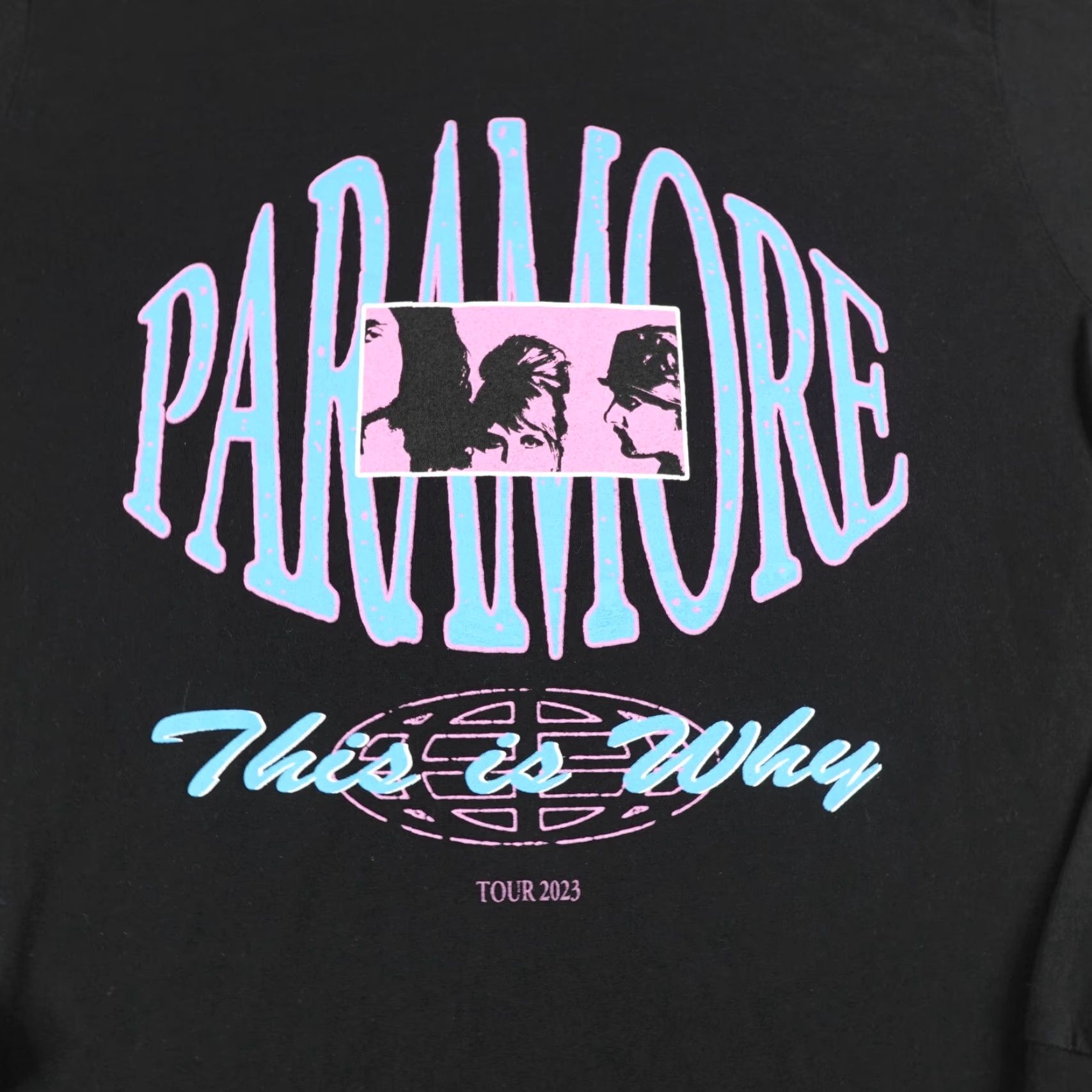 Vintage Paramore Shirt Mens Large Black Blue Pink This Is Why Tour 2023 Concert Band Tee Size US L / EU 52-54 / 3 - 2 Thumbnail