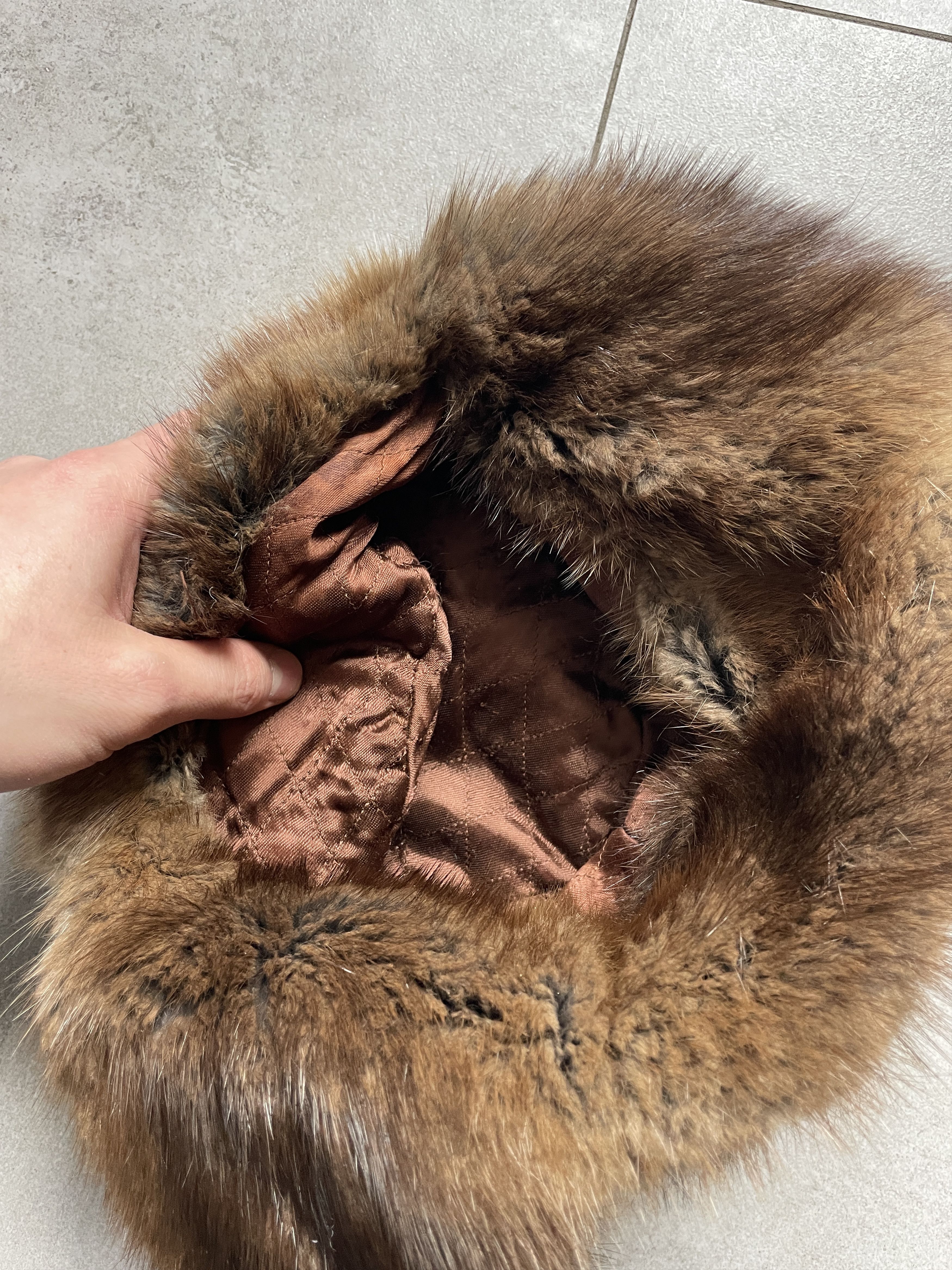 Japanese Brand VINTAGE REAL FUR USHANKA TRAPER BROWN WINTER HAT Size ONE SIZE - 2 Thumbnail