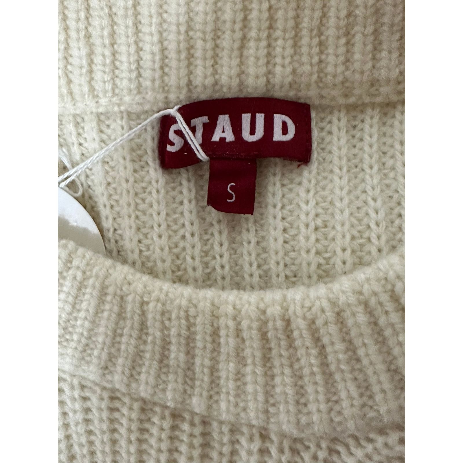 Staud STAUD White Jumpers S Size S / US 4 / IT 40 - 3 Thumbnail