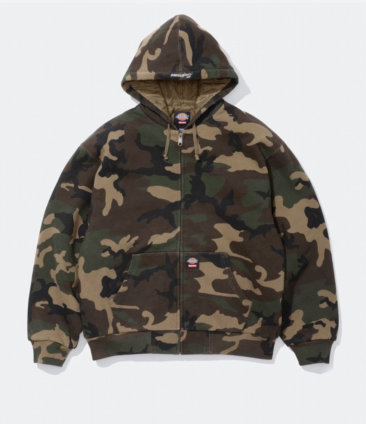 Dickies × Supreme Camo Quilted Hoodie Size US M / EU 48-50 / 2 - 1 Thumbnail