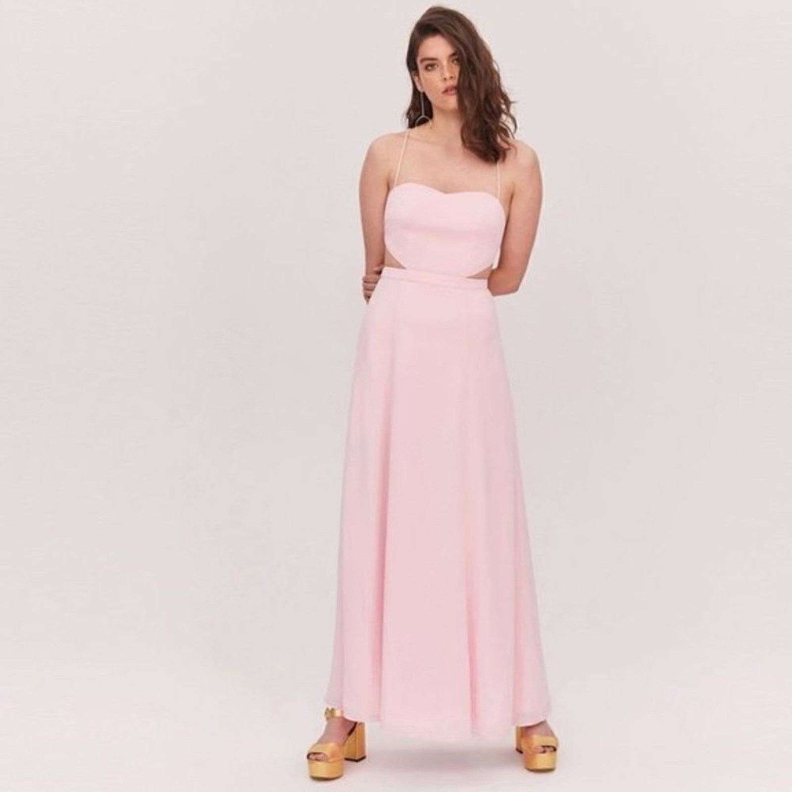 Other Fame & Partners Pink Starlett Maxi Dress | Sz S, NWT Size S / US 4 / IT 40 - 2 Thumbnail